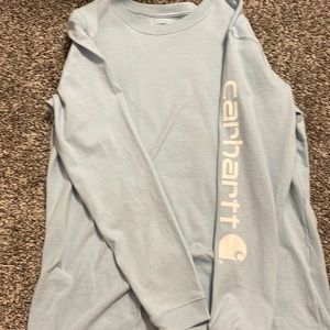 Carhartt loose fit size medium baby blue long sleeve
